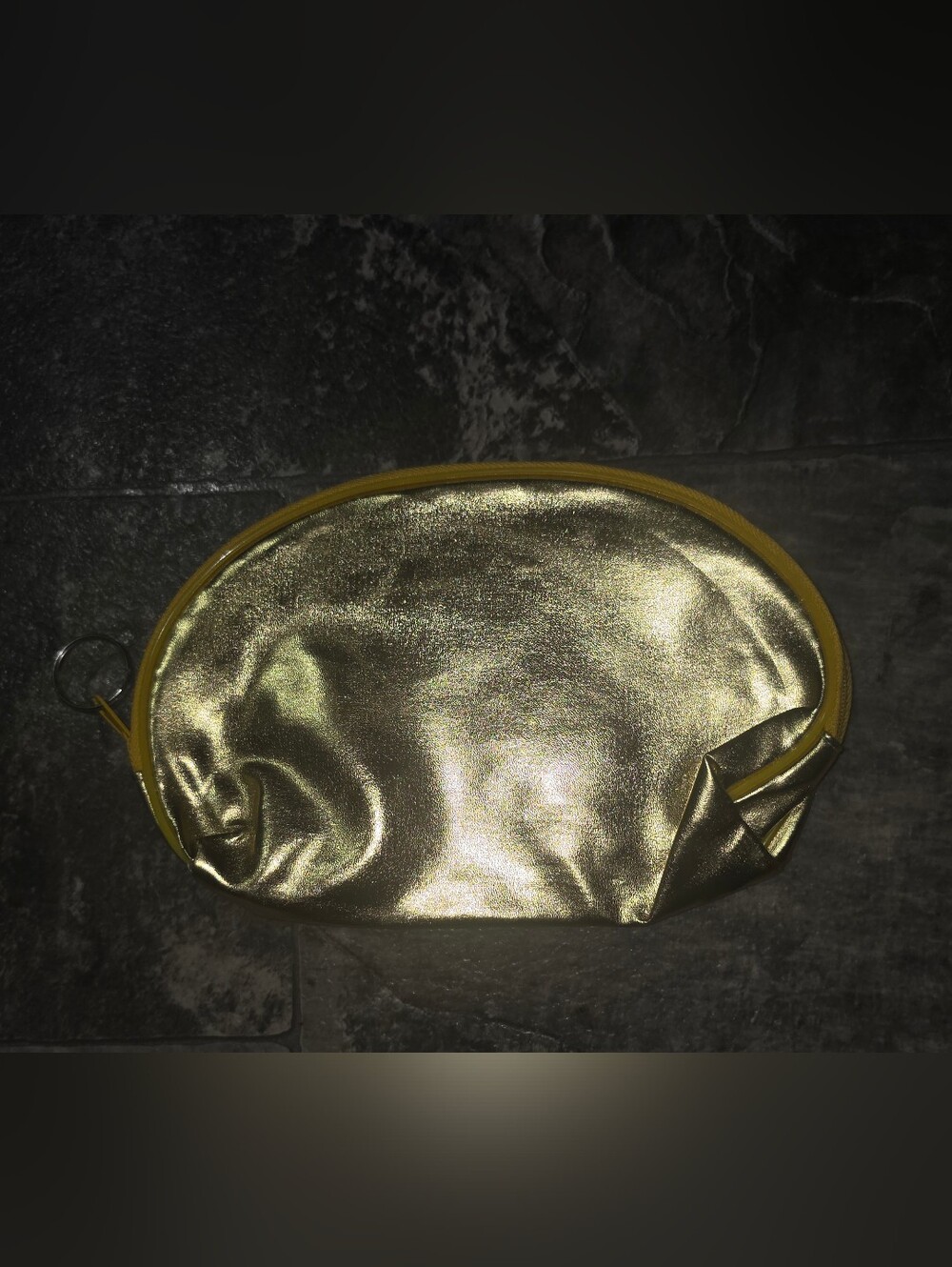 Metallic Gold Cosmetic Pouch - Women Bags BNIB